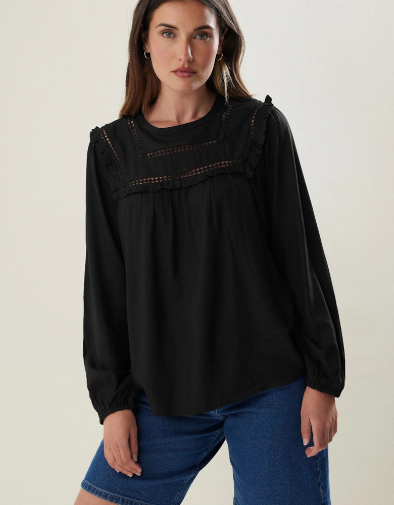 Tall Woven Frill Blouse
