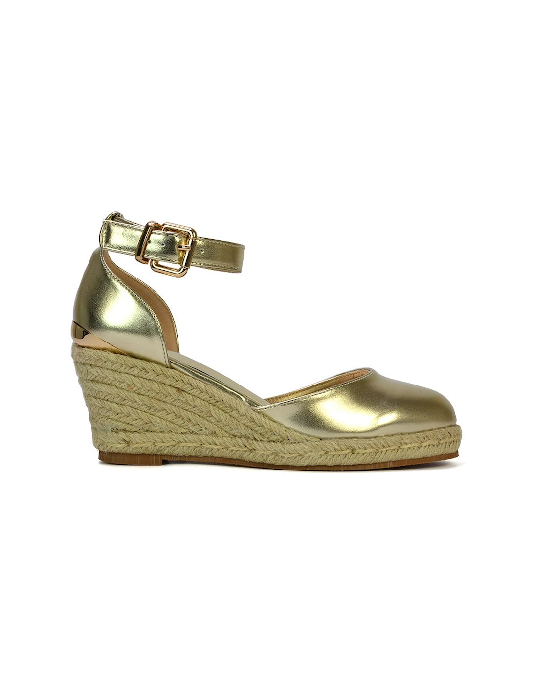 'Forest' Closed Toe Espadrille Wedge Heel Sandals, 2 of 1