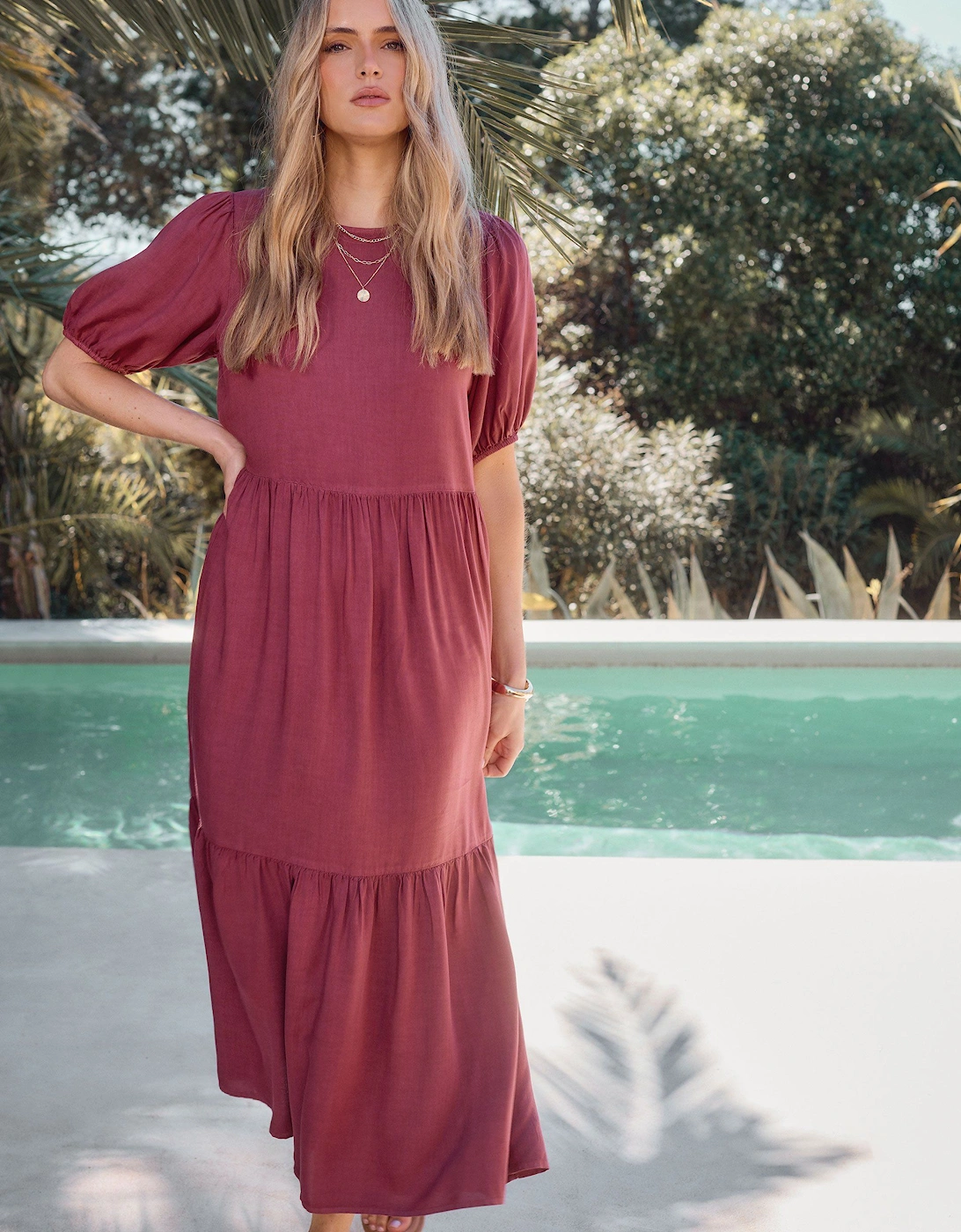 Tall Smock Denim Midaxi Dress, 2 of 1