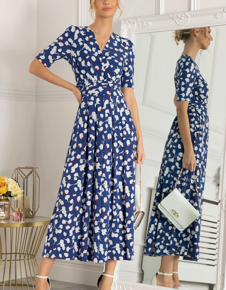 Kiera Wrap Front Maxi Dress