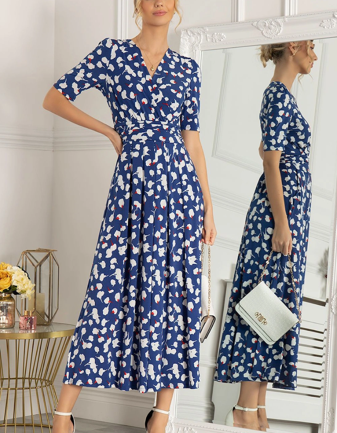 Kiera Wrap Front Maxi Dress, 2 of 1