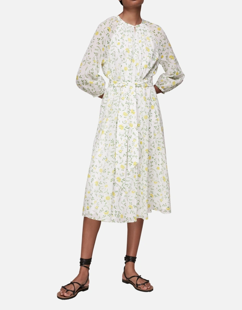 Savannah Floral Silk Mix Dress Floral