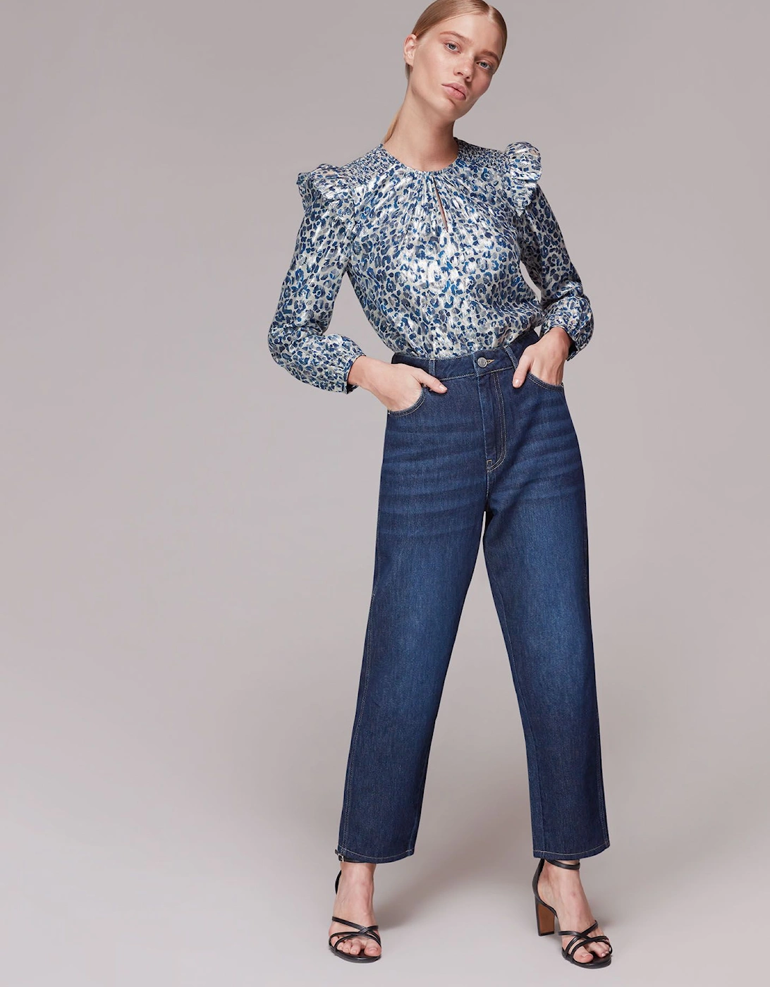 Animal Metallic Blouse Animal Print, 2 of 1