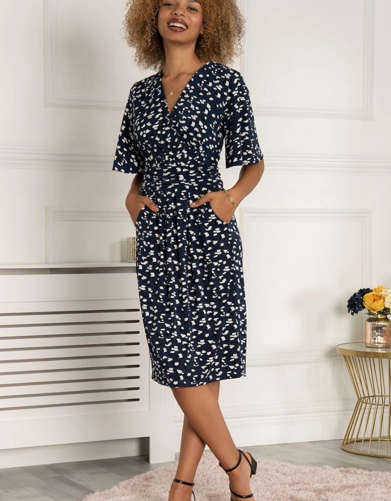 Elesia Flare Sleeve Shift Dress