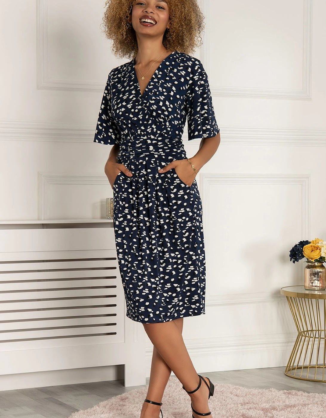 Elesia Flare Sleeve Shift Dress, 2 of 1