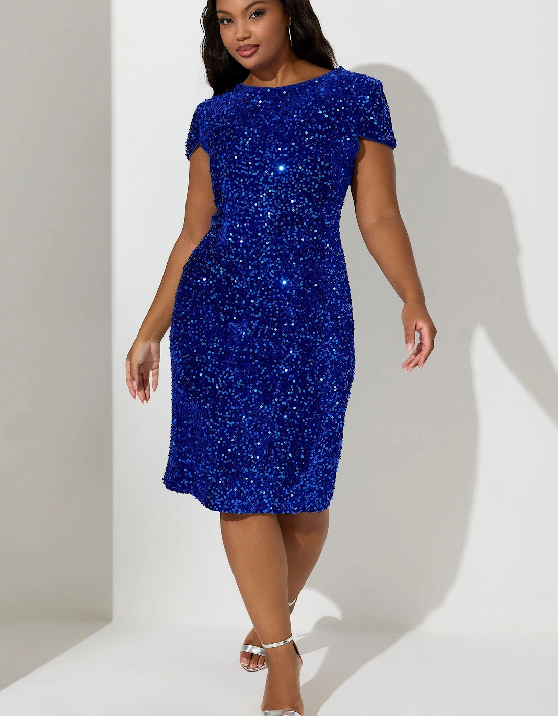 Velvet Sequin Dress, 2 of 1
