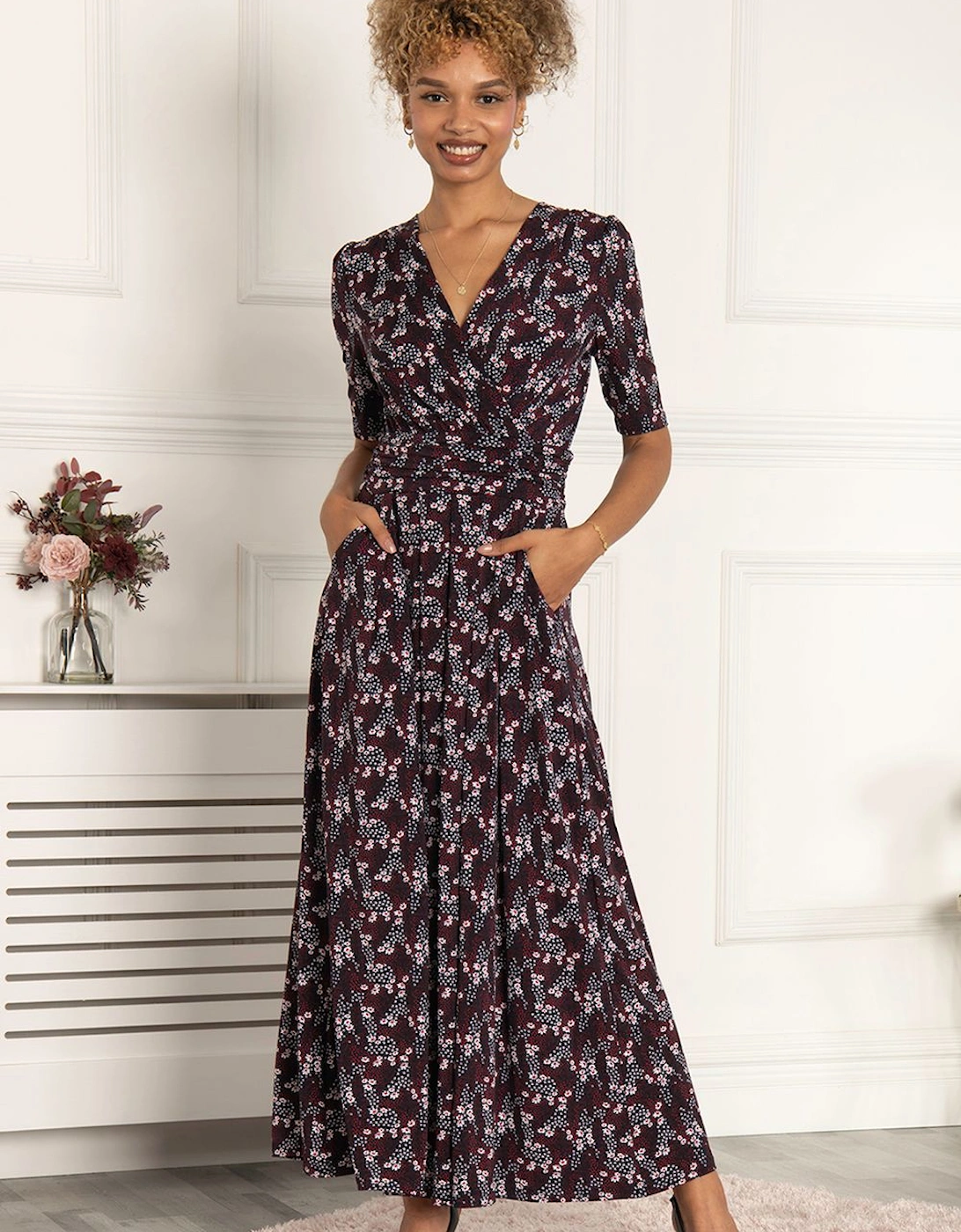 Calais Half Sleeve Maxi Dress, 2 of 1