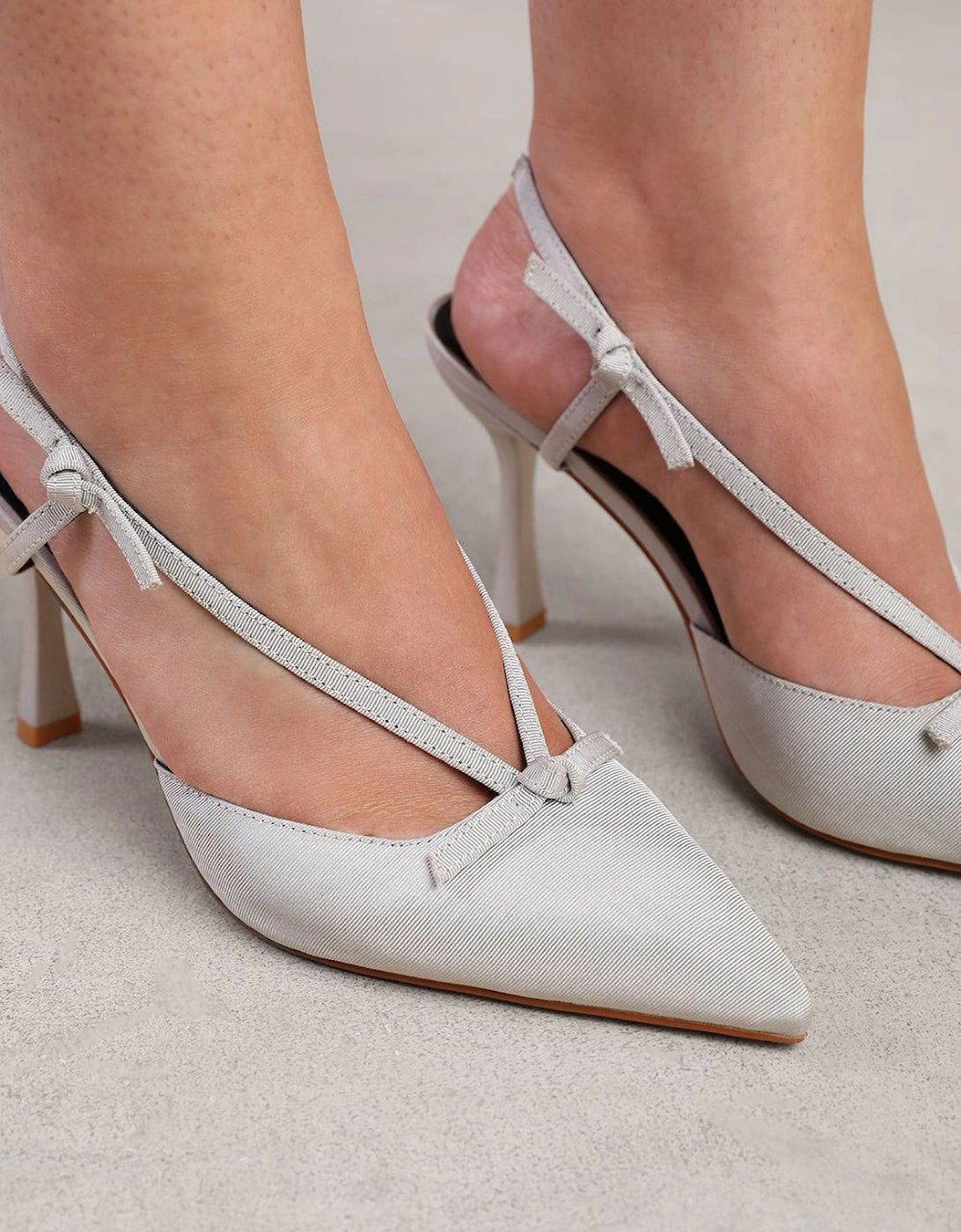 'Vera' Wide Fit High Heel With Pointed Toe And Strap Detail, 2 of 1