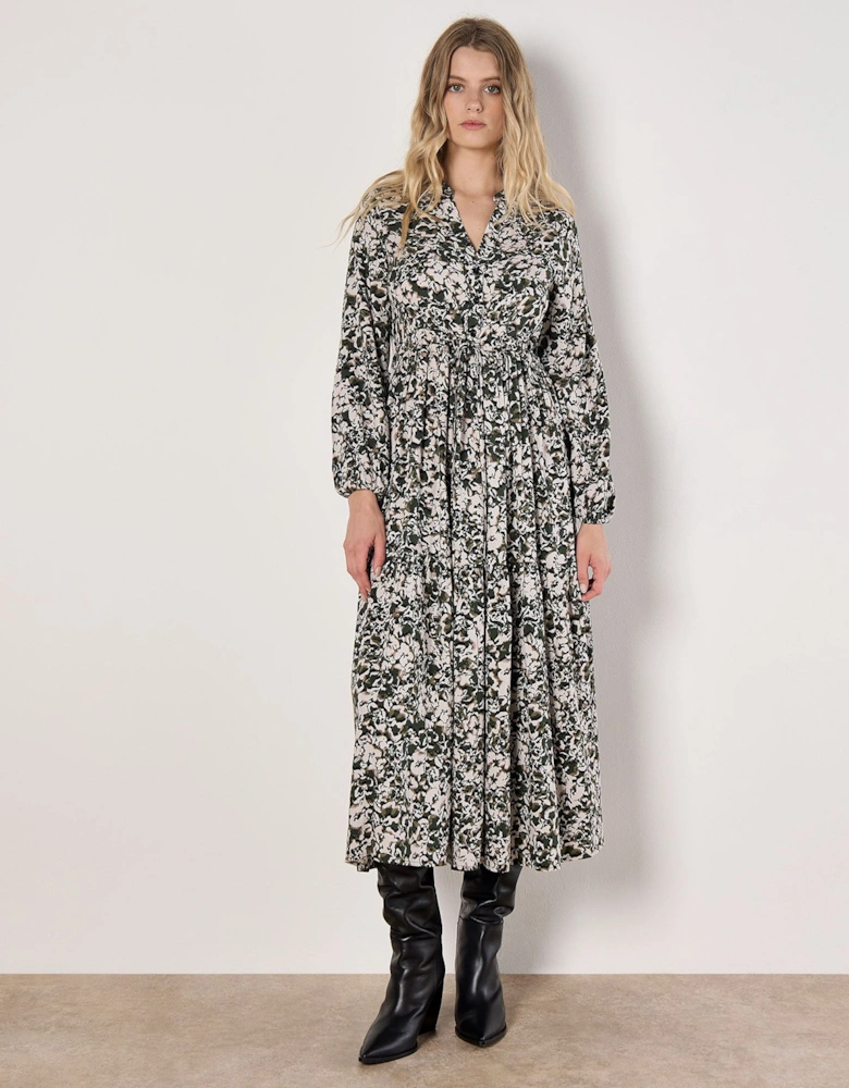 Camo Floral Midaxi Dress