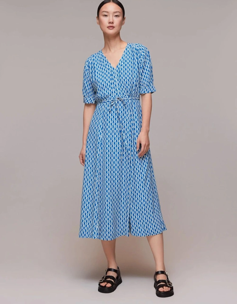 Vertical Stack Midi Dress