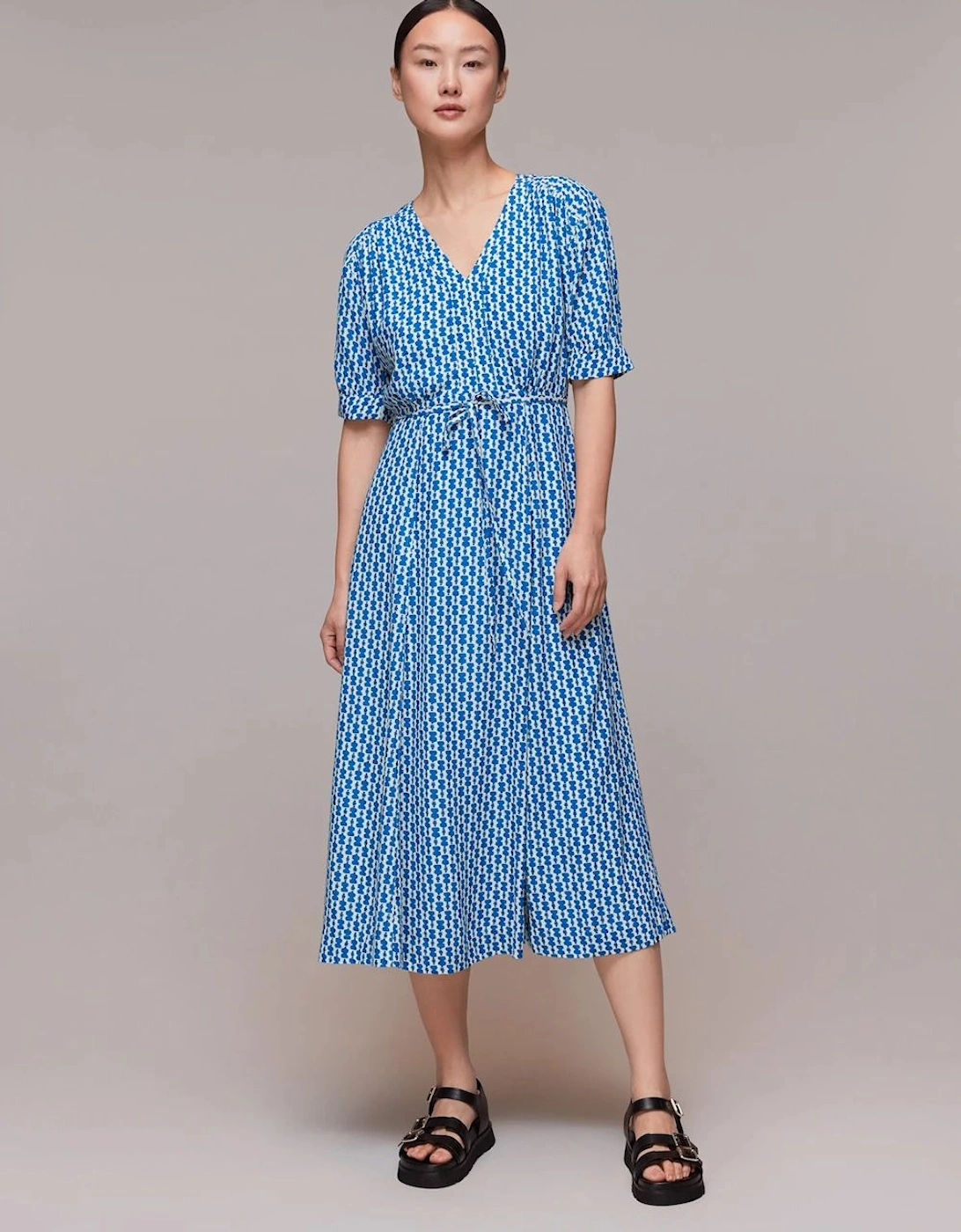 Vertical Stack Midi Dress, 2 of 1