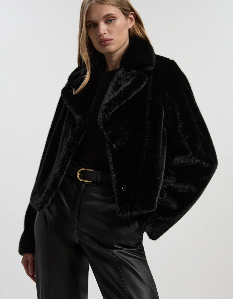 Faux Fur Cropped Jacket