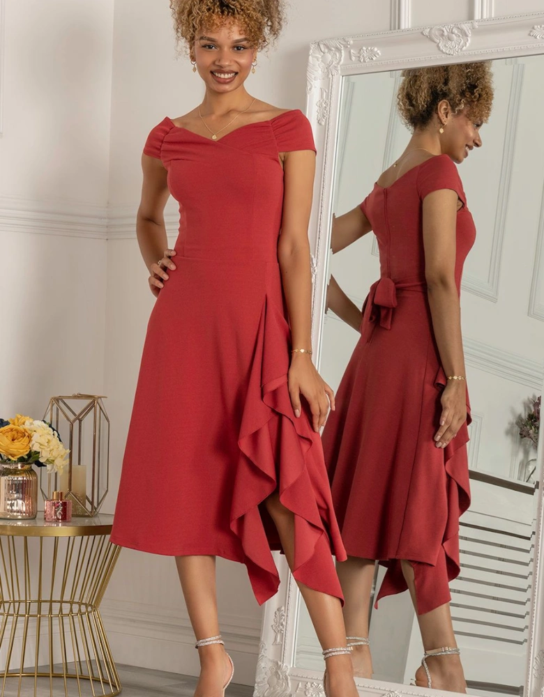 Desiree Frill Fit & Flare Dress