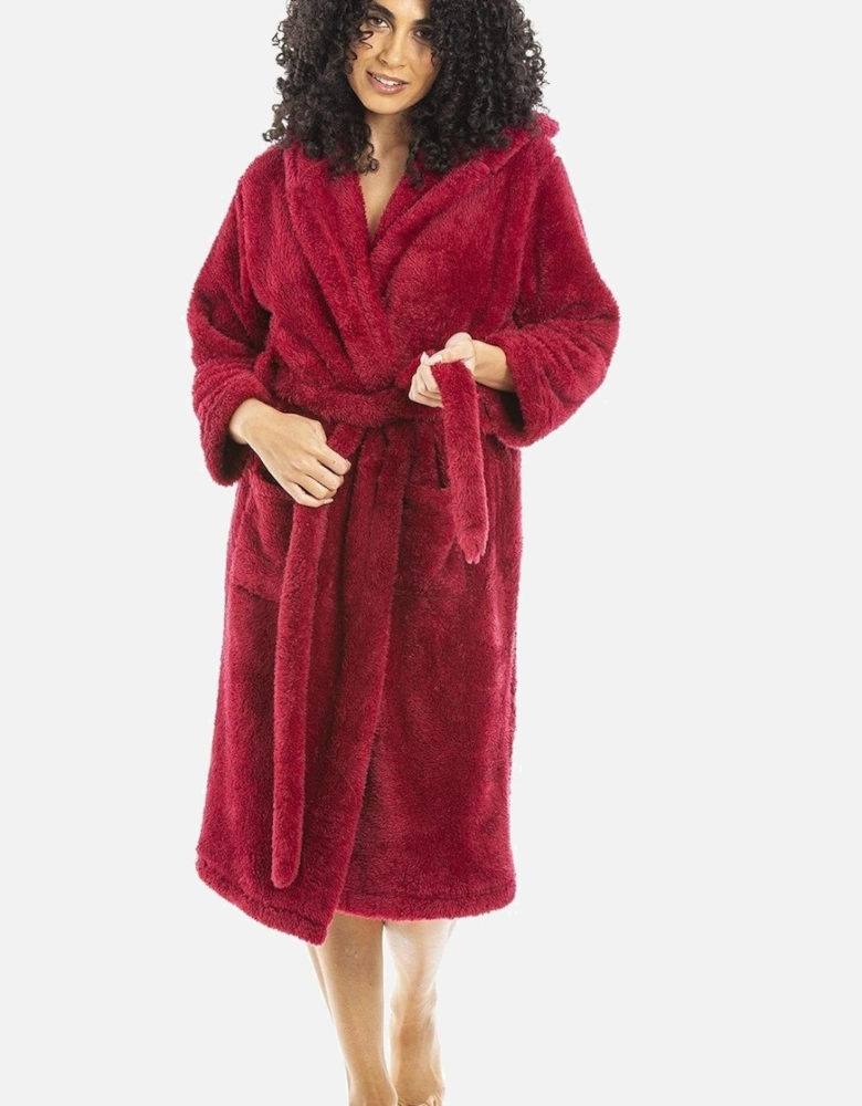 Womens Super soft Fleece Hooded Robes
