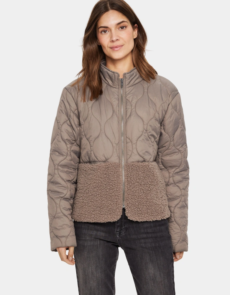 IsodoraSZ Quilted Teddy Fabric Jacket