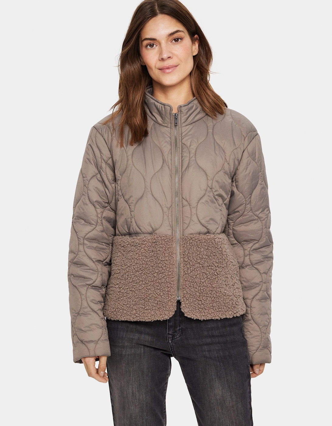 IsodoraSZ Quilted Teddy Fabric Jacket, 2 of 1