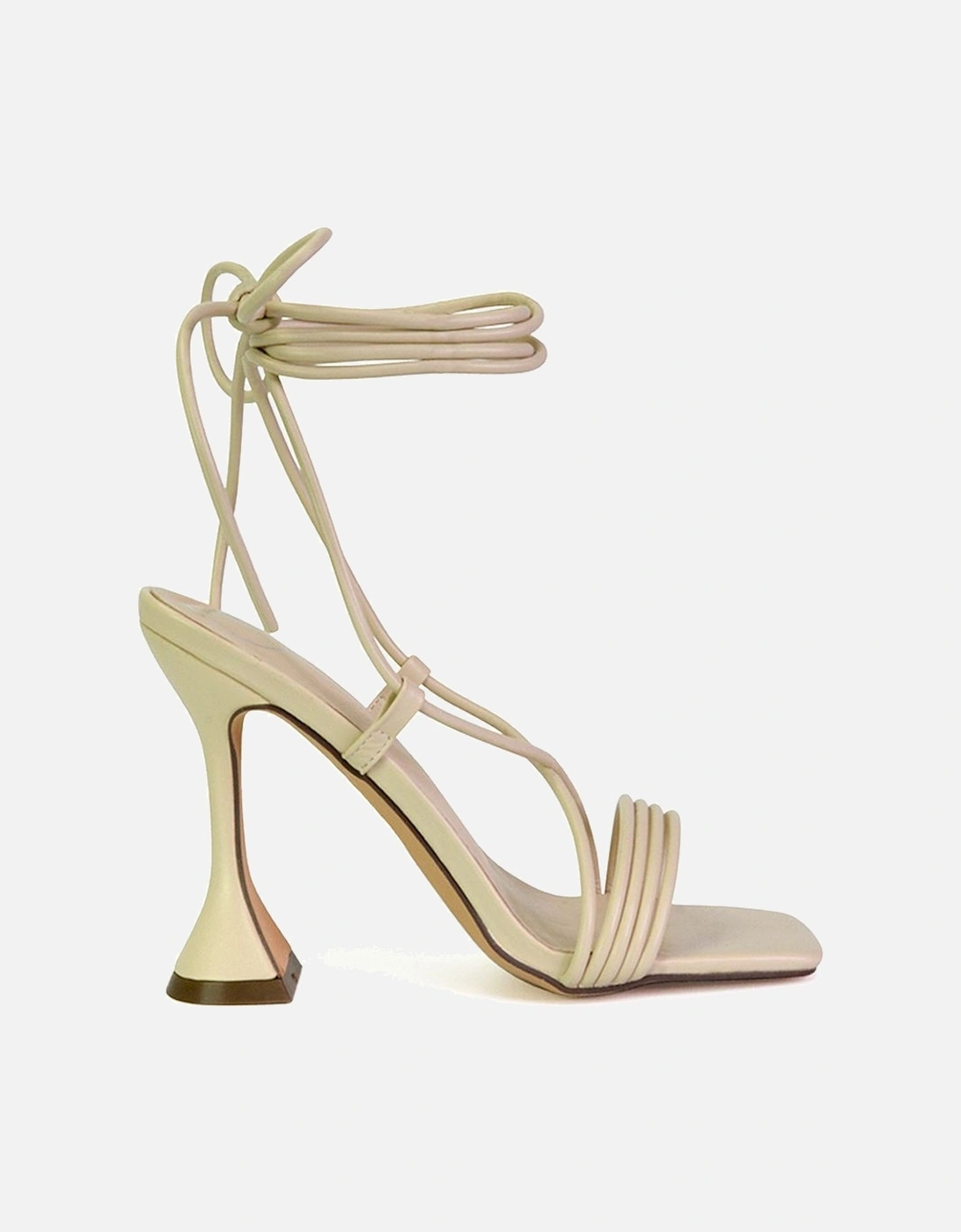 'Axel' Strappy Lace Up Square Toe Block Sculptured Heels, 2 of 1