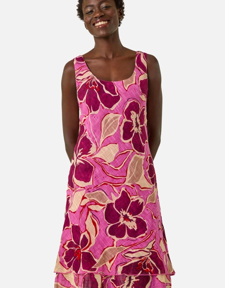Floral Double Layer Dress