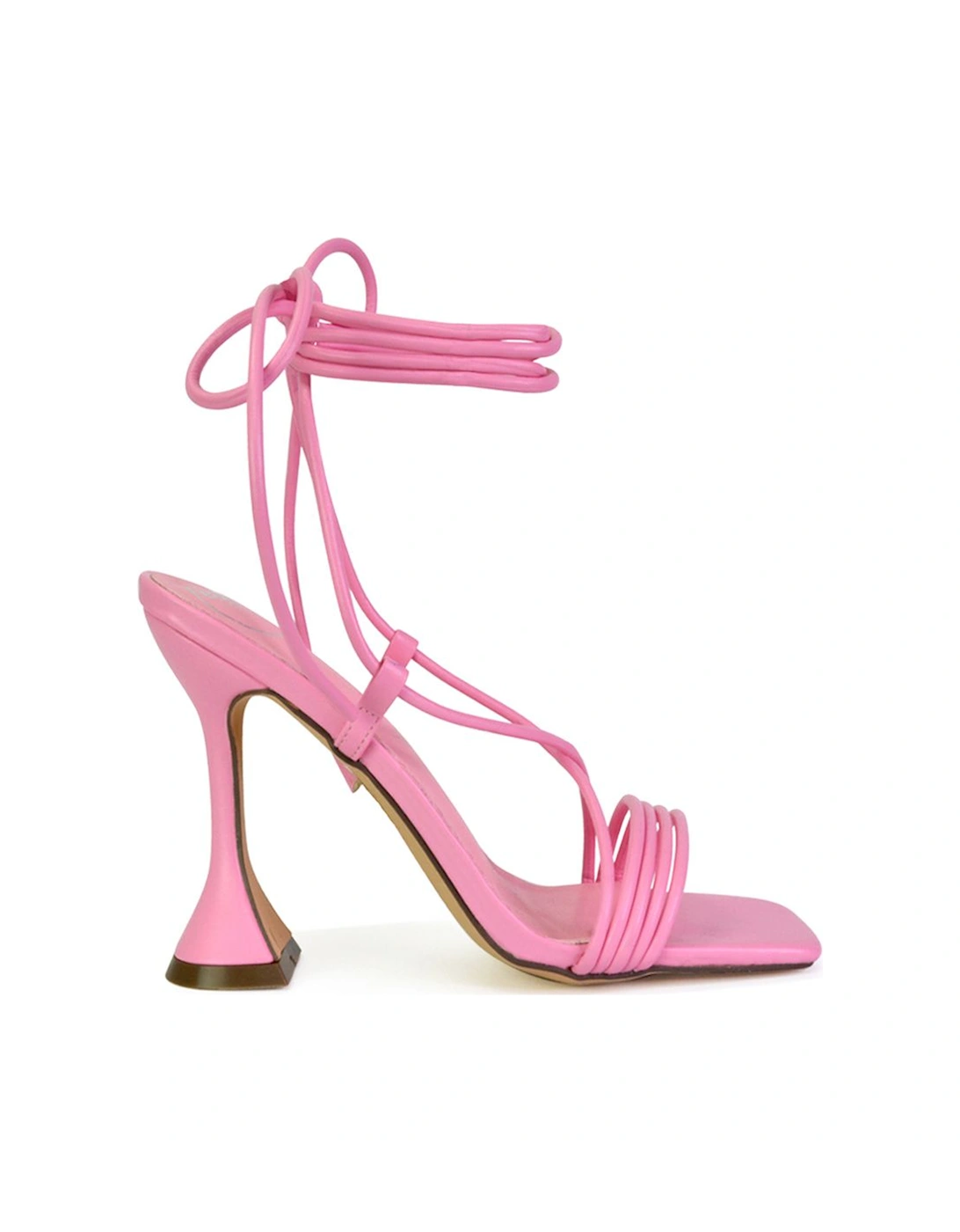 'Axel' Strappy Lace Up Square Toe Block Sculptured Heels, 2 of 1