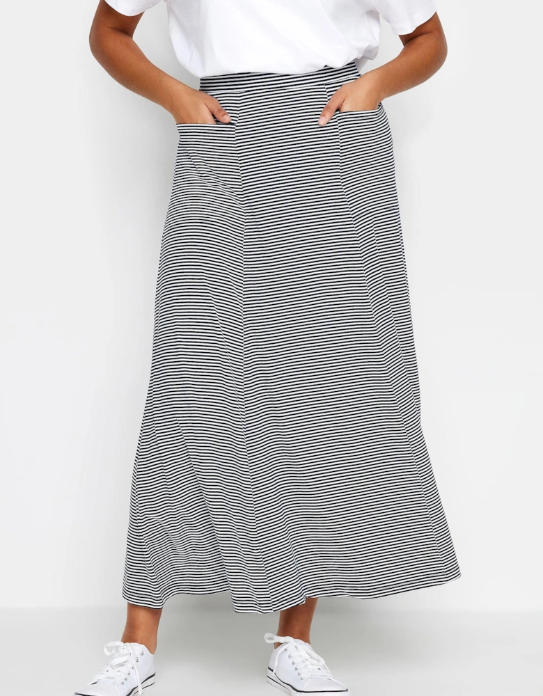 Striped Pocket Maxi Skirt