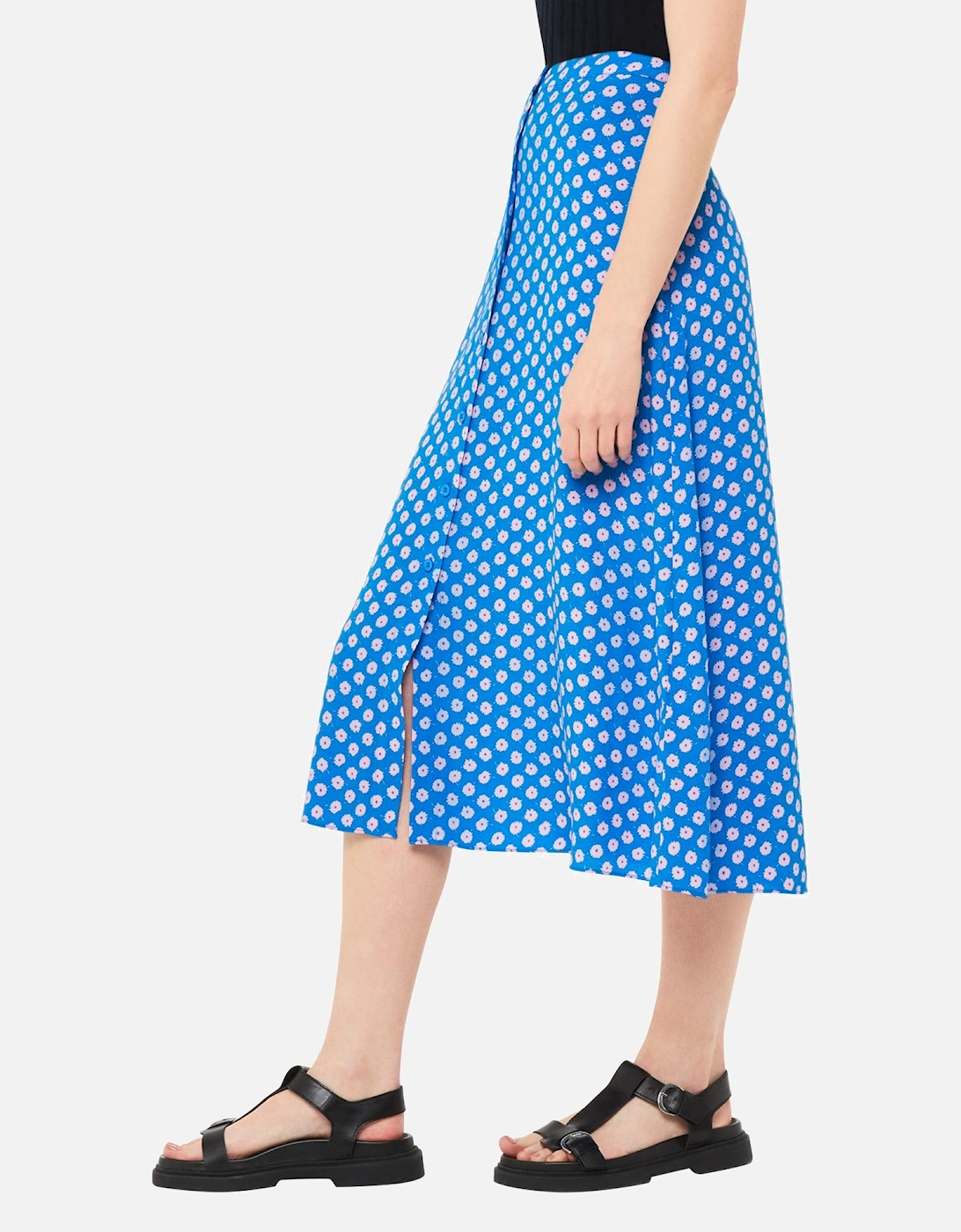 Floral Sunburst Skirt Polka Dot, 2 of 1