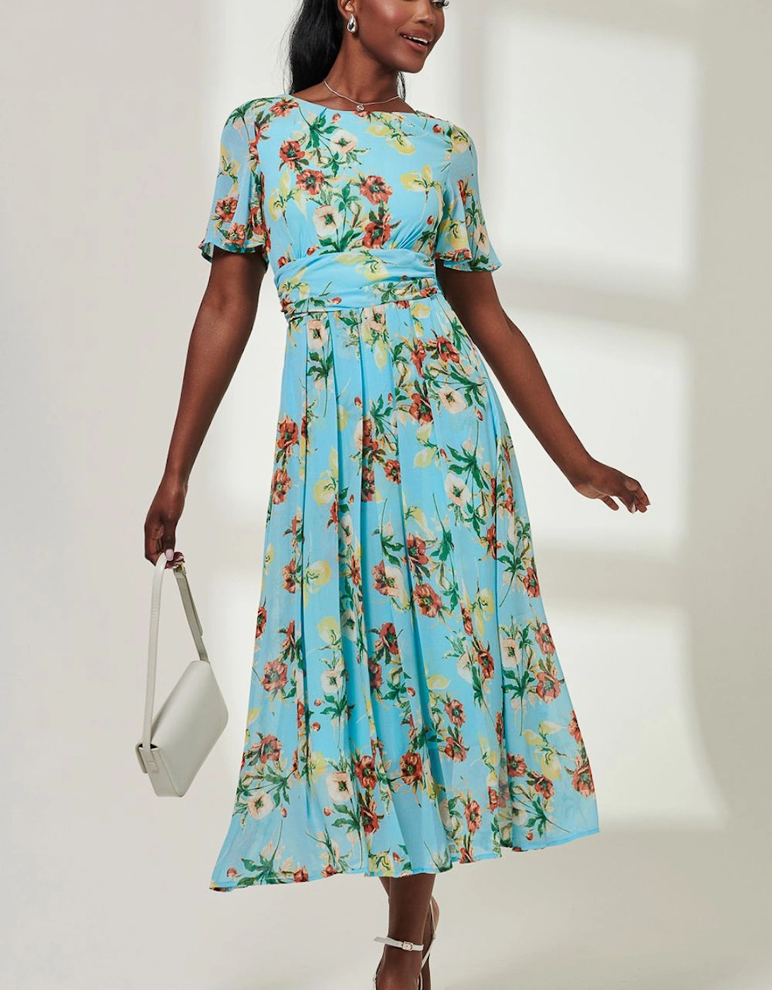 Haylee Print Chiffon Maxi Dress, 2 of 1