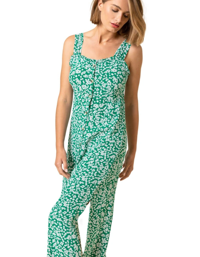 Ditsy Floral Button Through Dress