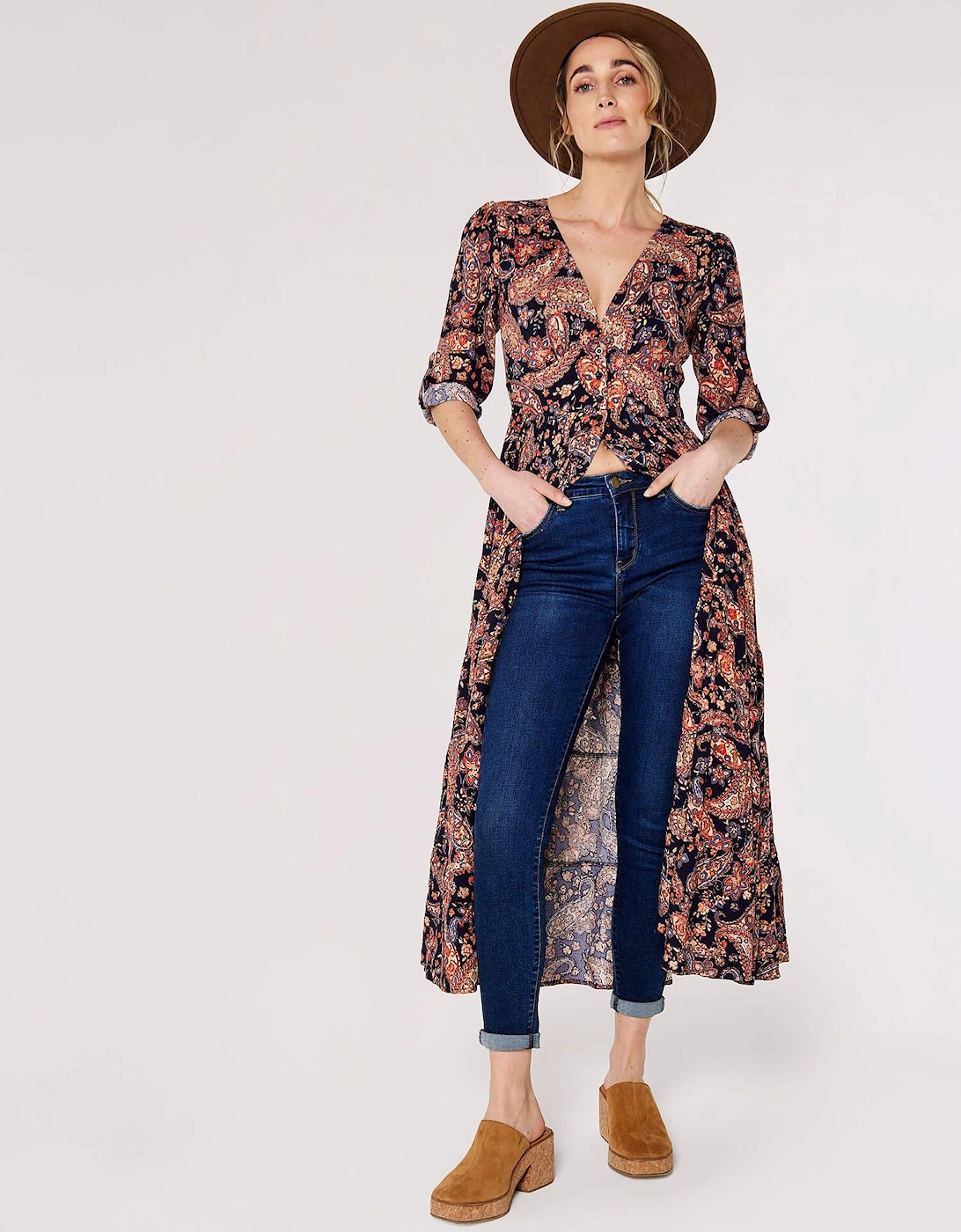 Paisley Tiered Midi Dress, 2 of 1
