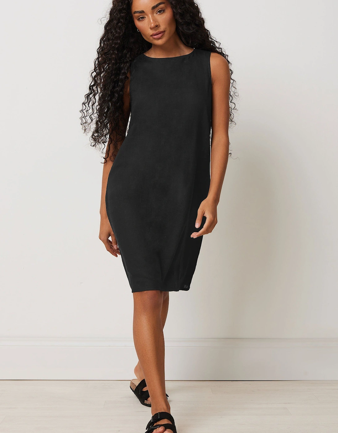 Petite Linen Shift Dress, 2 of 1