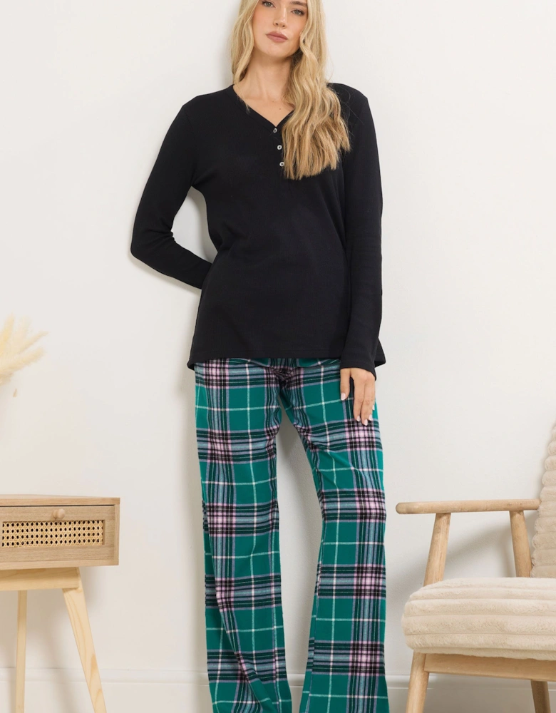 Tall Cotton Check Pyjama Bottoms