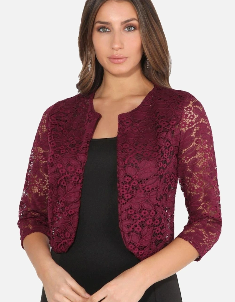 All Over Lace Open Evening Shrug