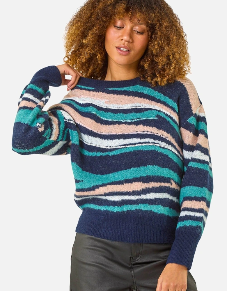 Sequin Animal Print Jumper