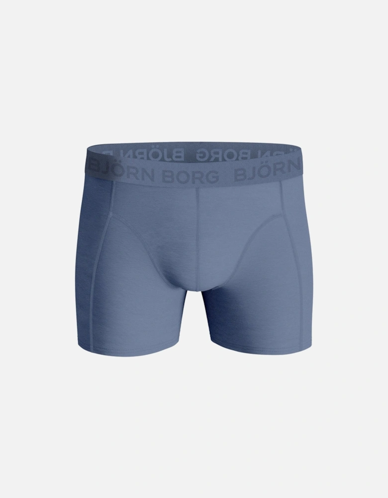 3-Pack Mixed Leaf Print Boxer Briefs, Blue