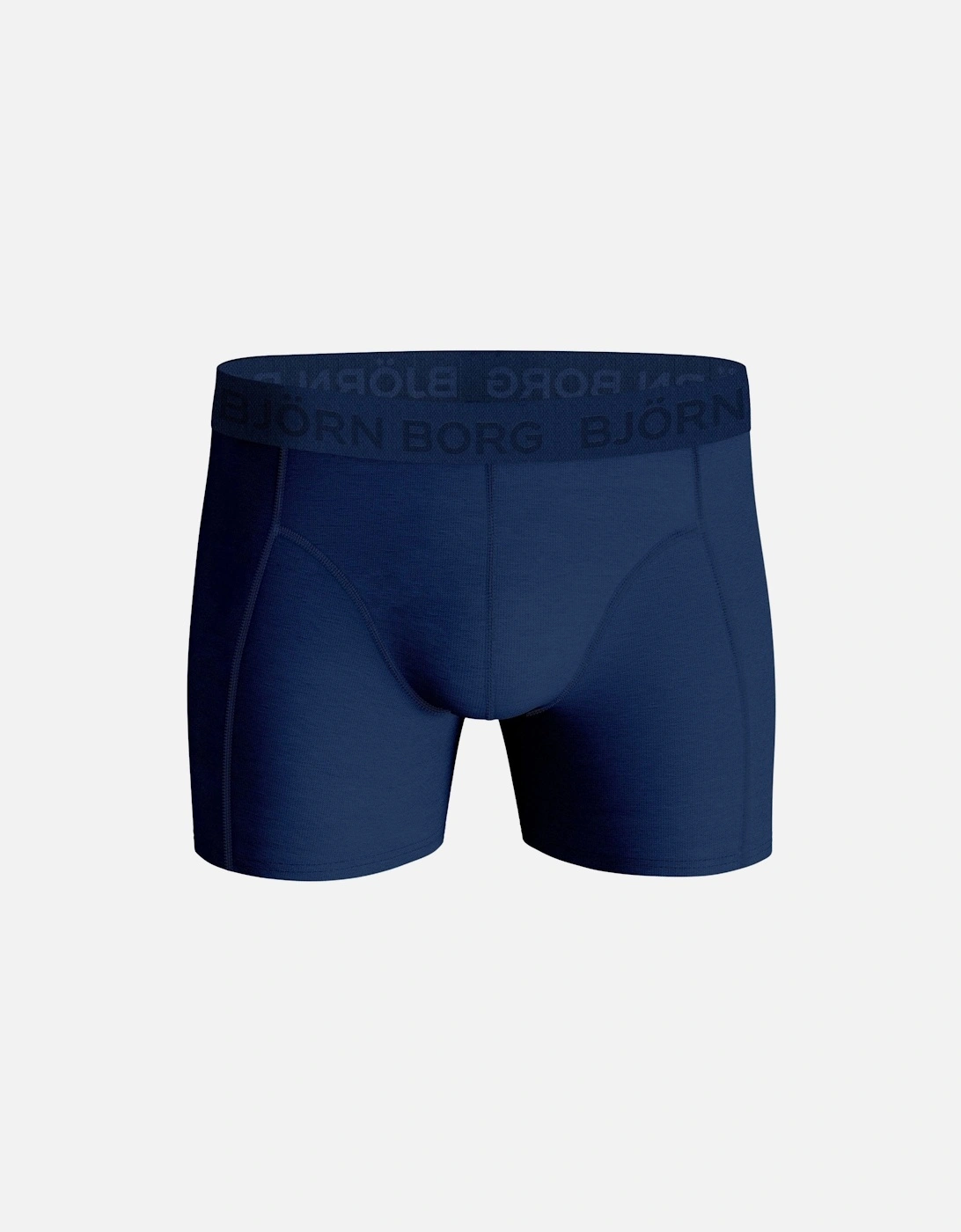 3-Pack Mixed Leaf Print Boxer Briefs, Blue