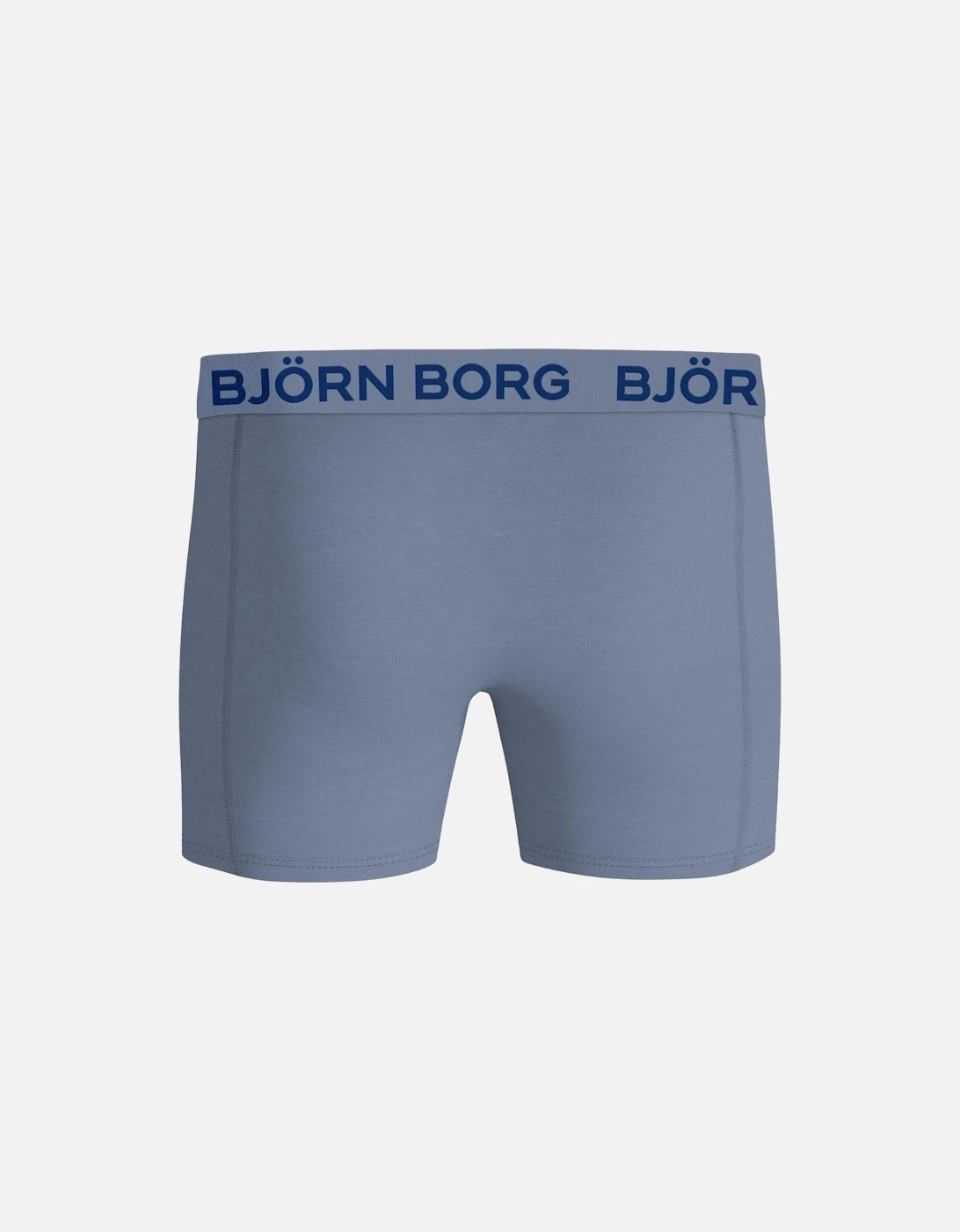3-Pack Floral Print Boxer Briefs, Blue Mix