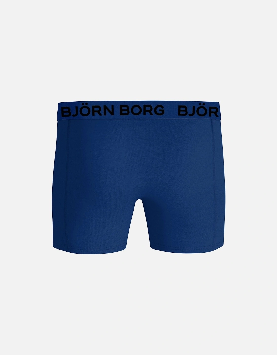 3-Pack Floral Print Boxer Briefs, Blue Mix