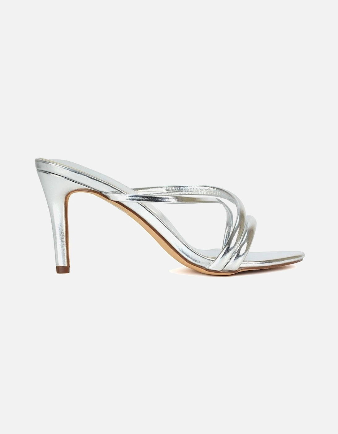 'Angel' Slip On Mid Heel Stiletto Mule Heeled Sandals, 2 of 1