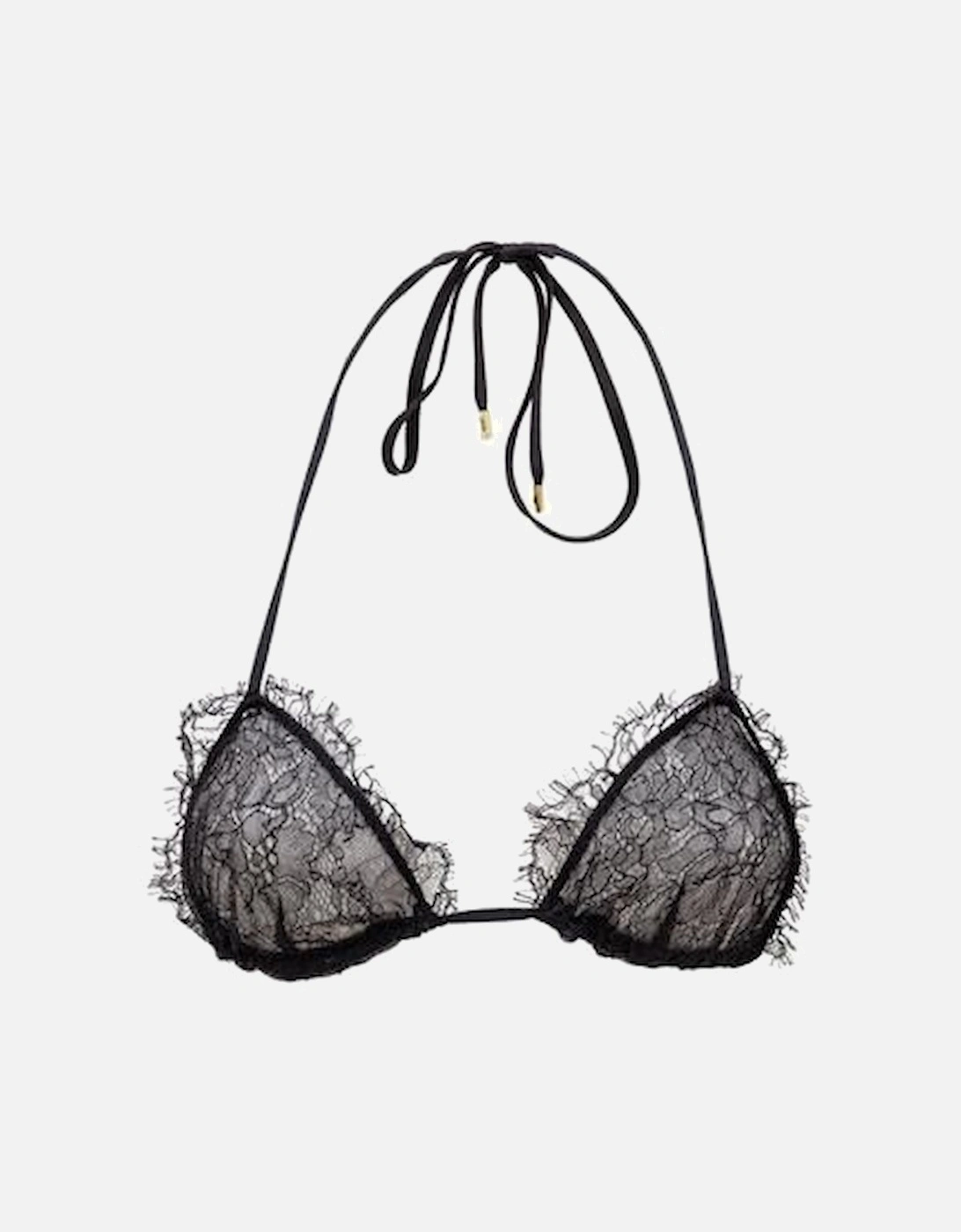Lace Bralette Halter Tie - Black Underwear, 2 of 1