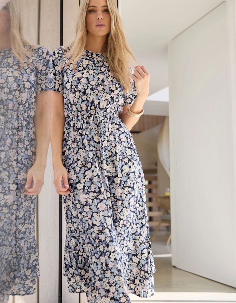 Tall Woven Floral Midaxi Dress