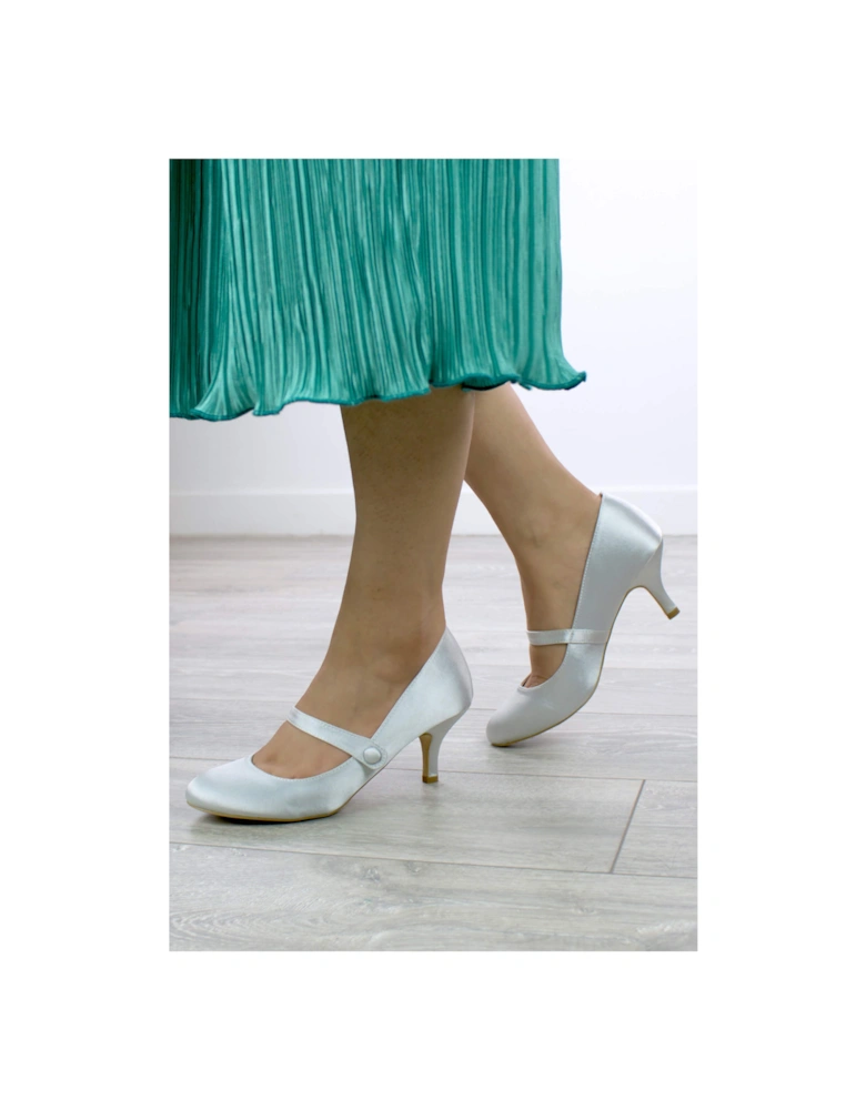 Mid  Heel Mary Jane  Court Shoes