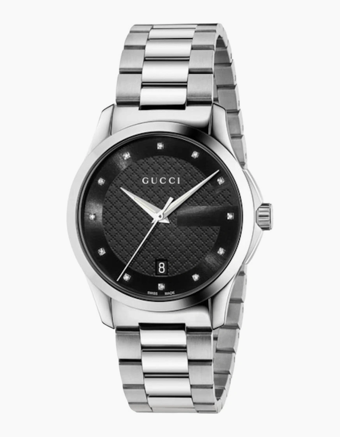 Gucci Unisex Black Ya126456 G-Timeless Dial Dial Watch