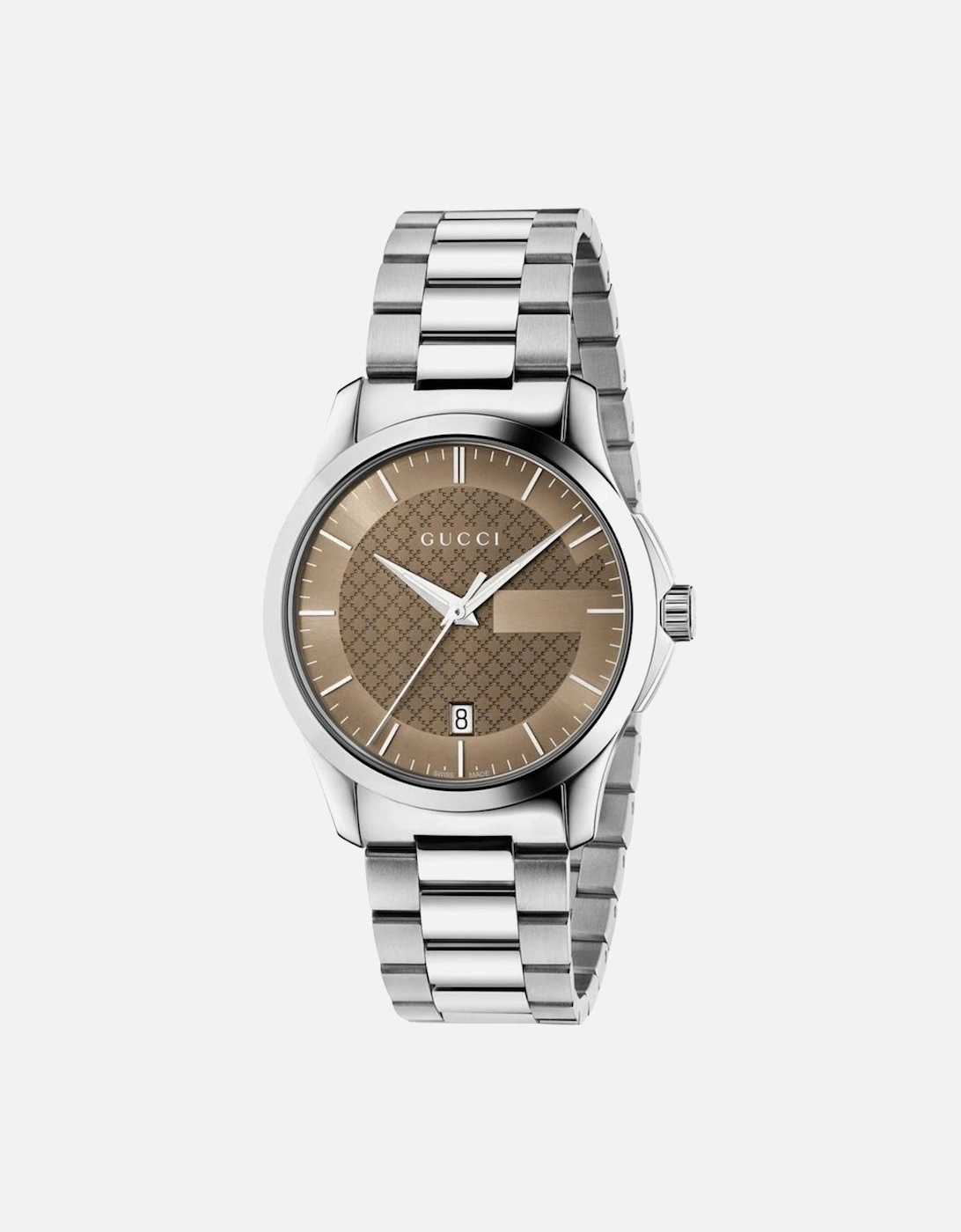 YA126445 G-Timeless Brown Dial Unisex Watch, 6 of 5