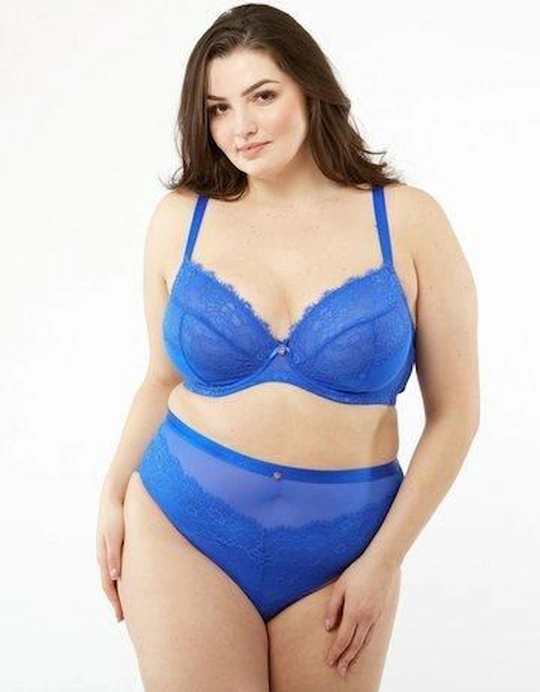 Lace and Logo High Waist Light Control Knicker, 2 of 1