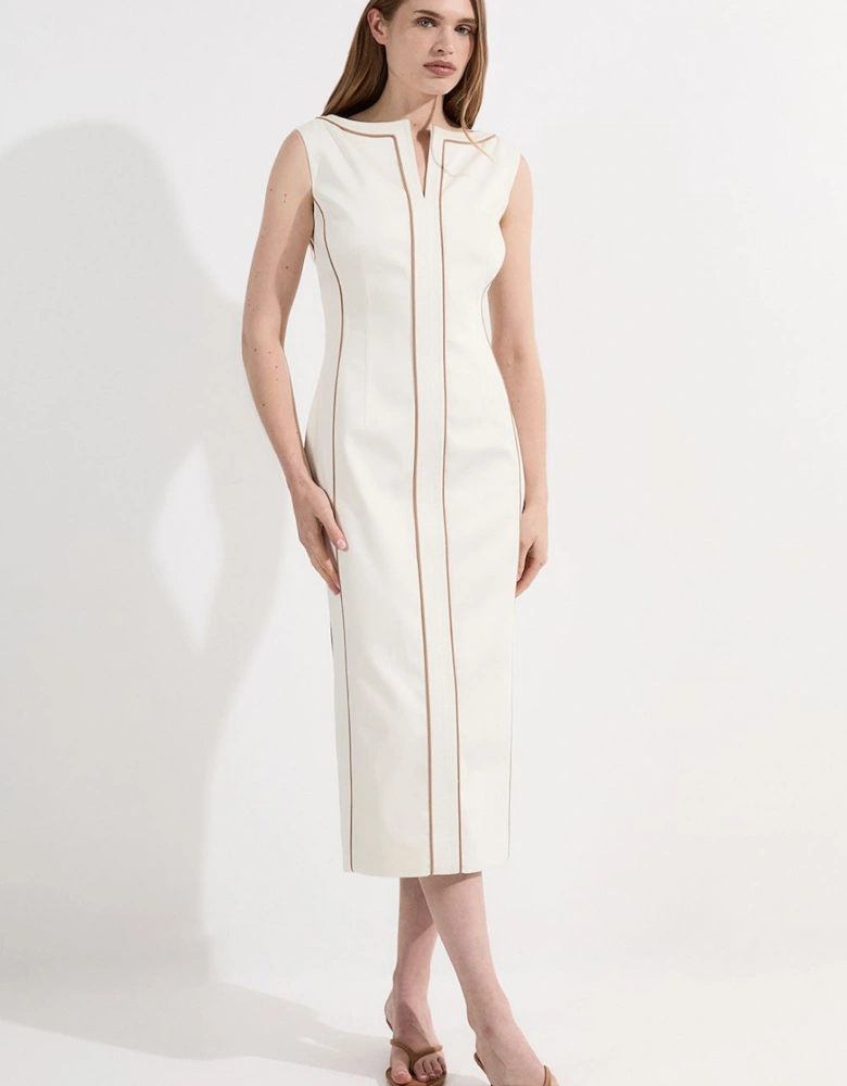 Archive Collection - Tailored Denim Pocketed Maxi Dress