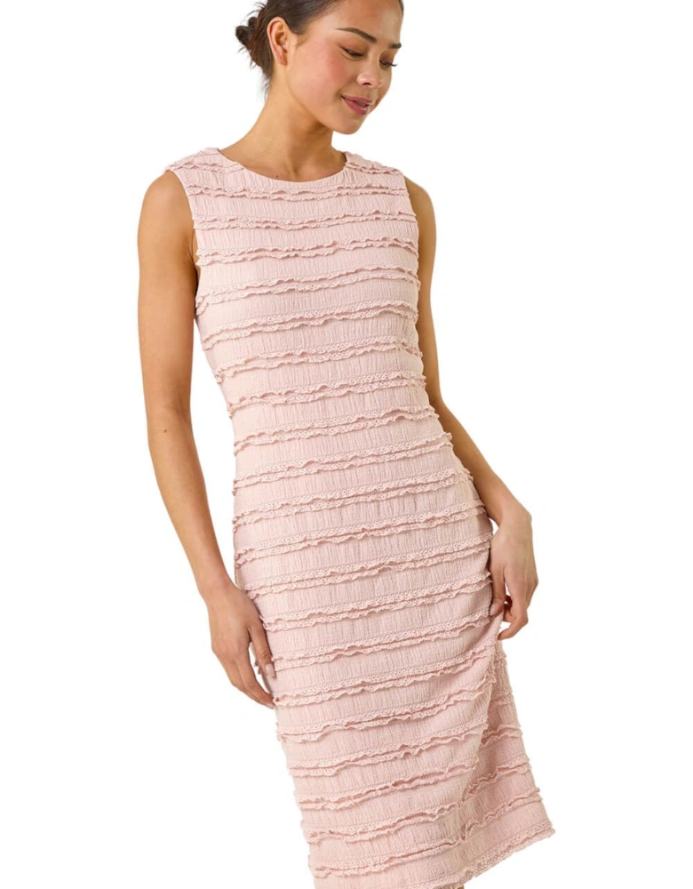 Petite Ruffled Stretch Dress