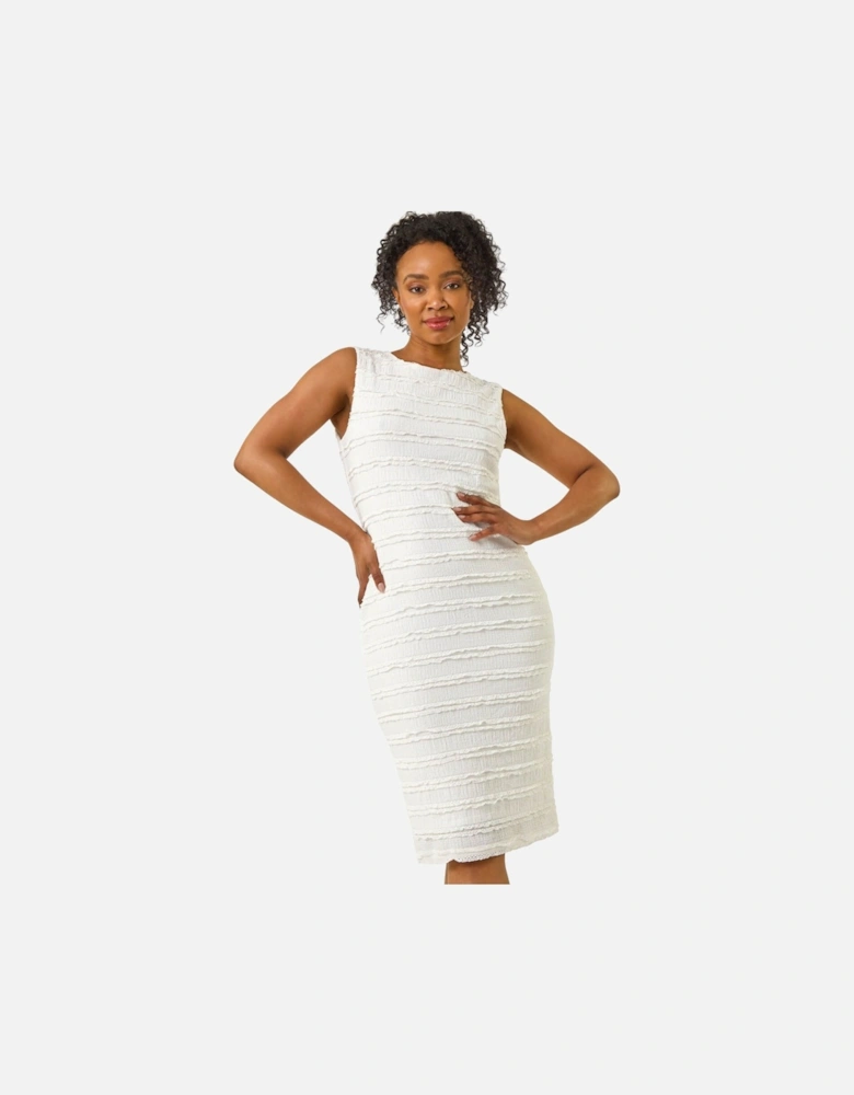 Petite Ruffled Stretch Dress