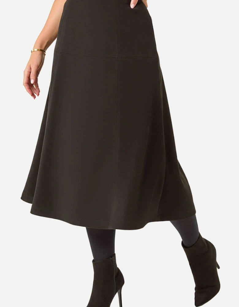 Petite Suede A-Line Skirt