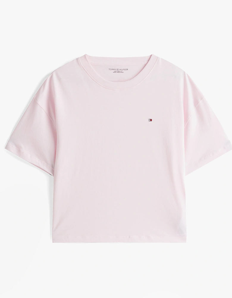 COTTON Womens Short Pyjama Set Light Pink