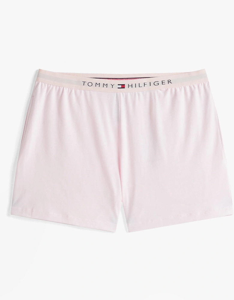COTTON Womens Short Pyjama Set Light Pink