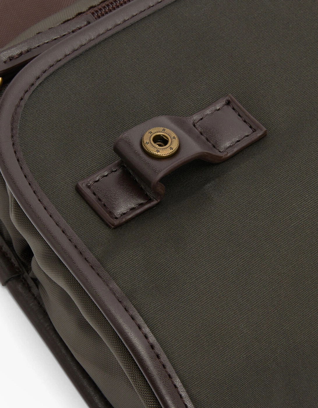 WAXED HANGING Mens Washbag Olive/Beacon